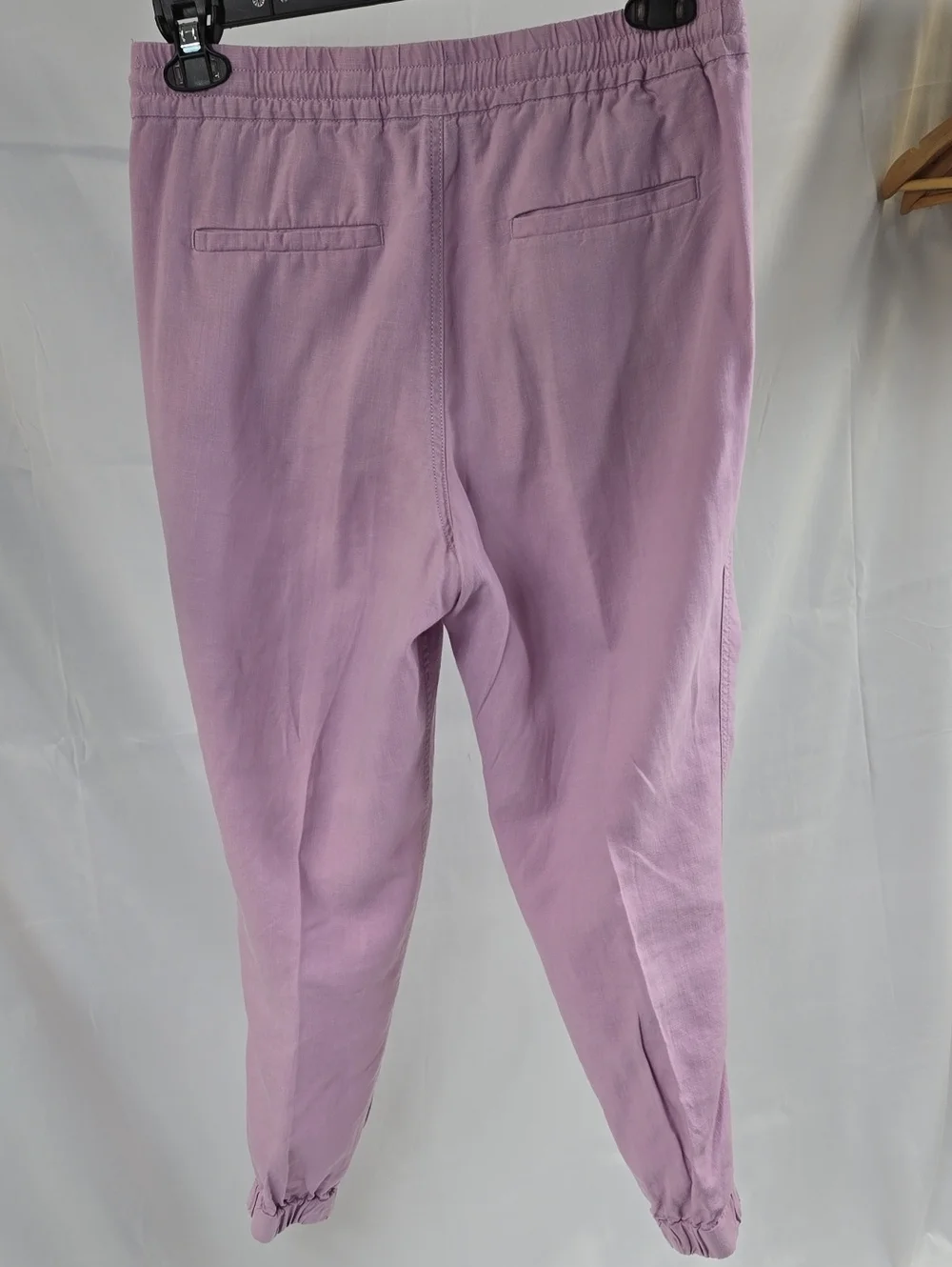 J. Crew Lavender Linen Blend Drawstring Joggers 4